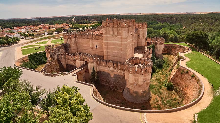 Castillo Coca vista aerea