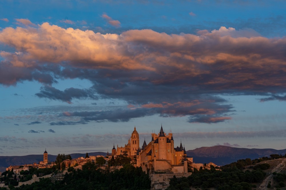 Alcázar de Segovia de noche